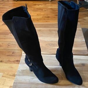 Kelly & Katie Black Over the Knee Boots